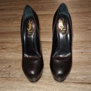 Saint Laurent (YSL) Tribtoo 105 Platform Pumps